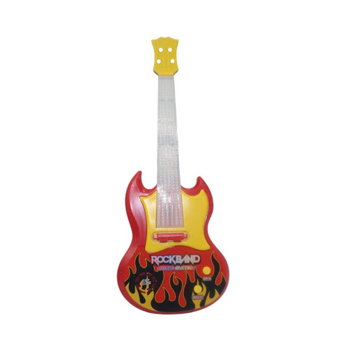 Guitarra Rockband Blister Plasticos Asociados  x 1 Es un juguete educativo y emocionante, fabricado en plástico resistente y seguro. Diseñada para fomentar el interés por la música, esta guitarra permite a los niños explorar su creatividad y desarroll