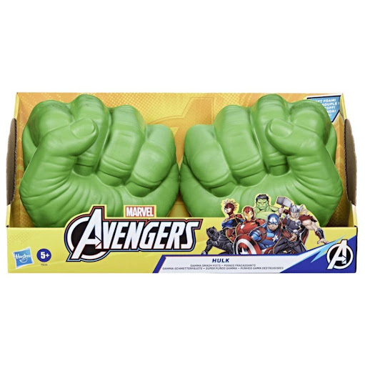 Guante Marvel Avengers Súper Puños Gamma De Hulk Hasbro Marvel  x 1 Incluye dos puños de espuma blanda con diseño detallado que imita los grandes puños verdes de Hulk. Ideal para juegos de rol y disfraces.