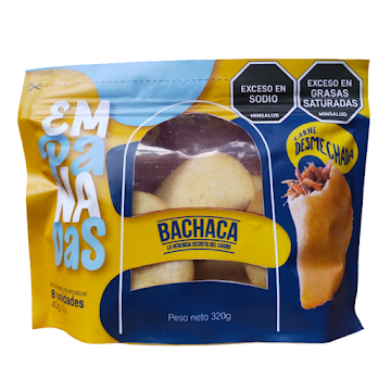 Empanadas Bachaca Carne Desmechada x 8 und  