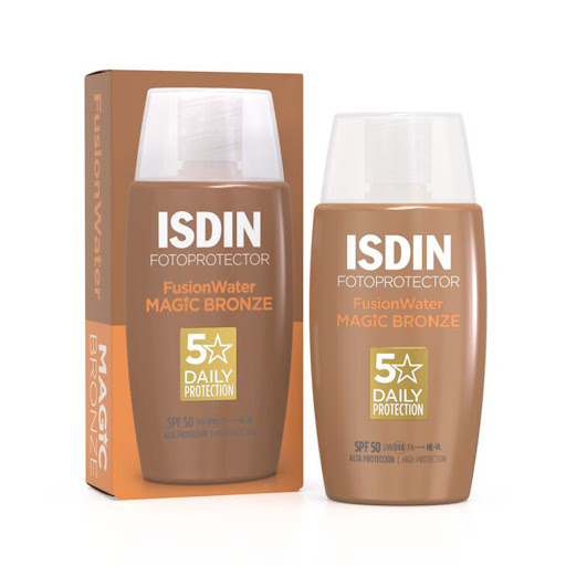 Fotoprotector Facial Isdin Fusion Water Color Bronze Spf 50 Frasco x 50 ml