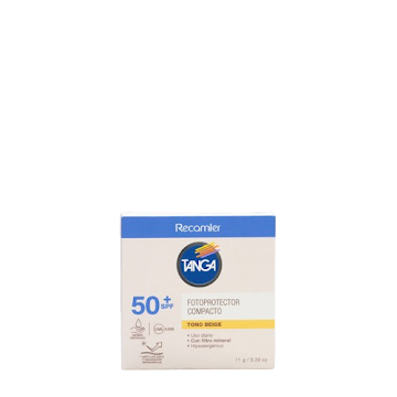 Fotoprotector Compacto   Tanga Tono Beige SPF 50 X 11g 