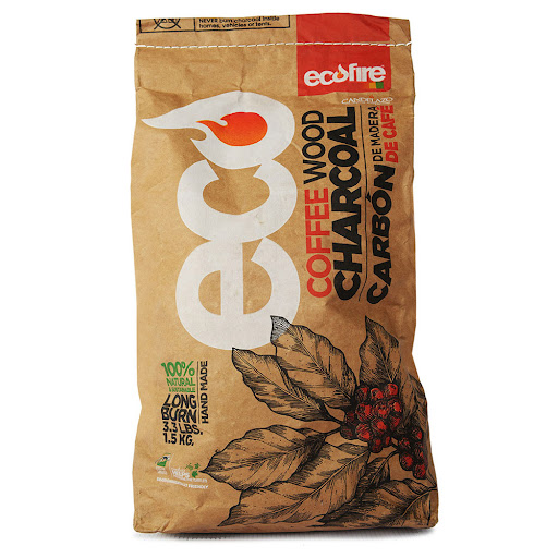 Carbón de Madera de Café Ecofire 100% Natural x 1.5 kg 