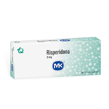 Risperidona MK 2mg Caja x 20 Tabletas  
