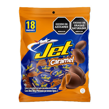 Chocolatina Jet Caramel Bolsa x 108 gr  