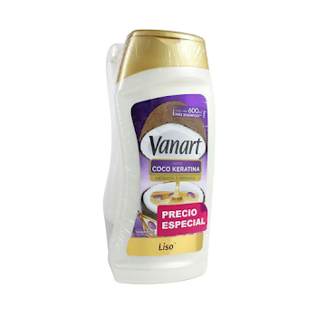 Shampoo Vanart Liso x 600 ml + Acondicionador x 600 ml  