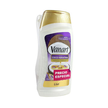 Shampoo Vanart Liso x 600 ml + Acondicionador x 600 ml  