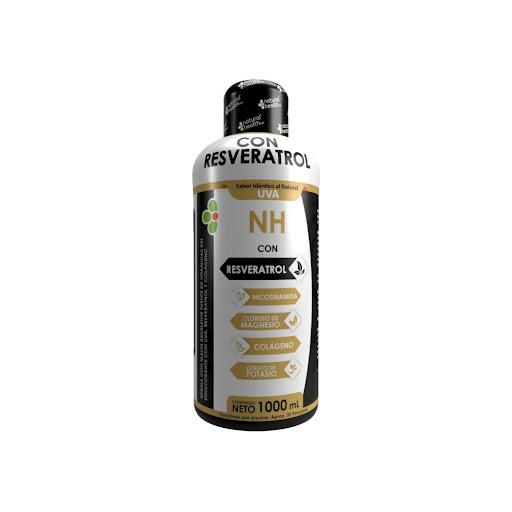 NH Resveratrol (Sabor Uva) - 1000 mL Natural Health LIQUIDO x 1000ml
