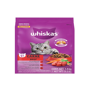 Alimento Para Gatos Seco   Whiskas Carne x 1.5 kg  