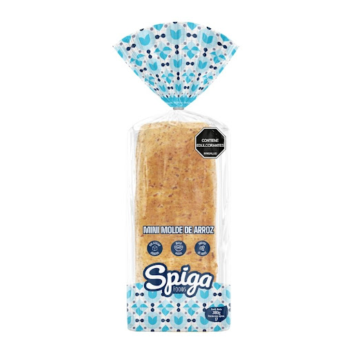 Pan A Base De Harina De Arroz Con Masa Madre Natural  Spiga Foods Paquete x 380 Gr