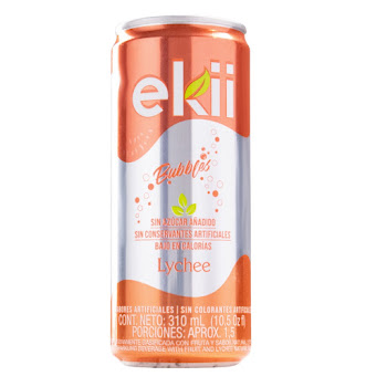 Soda Ekii Bubbles Lychee Lata x 310 ml  
