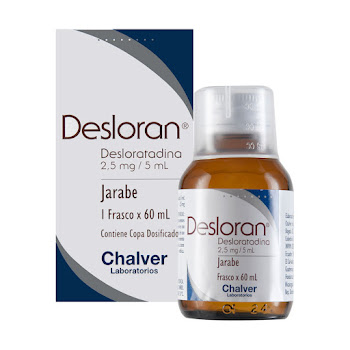 Desloran Desloratadina 2.5mg/5ml Chalver Jarabe Frasco x 60 ml  