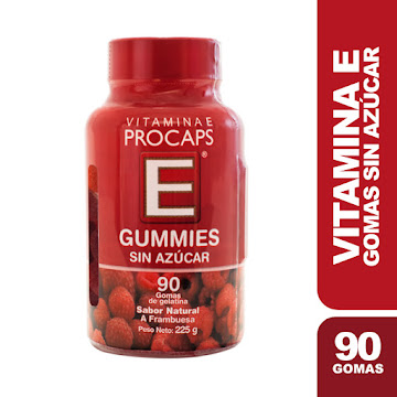 Vitamina E Gomas Sin Azúcar Frasco x 225 gr  