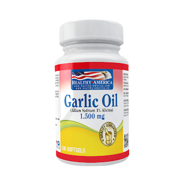 Aceite de Ajo 1500 mg Healthy America Frasco x 100 Cápsulas Blandas  
