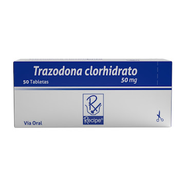 Trazodona Clorhidrato 50 mg Caja x 50 Tabletas  