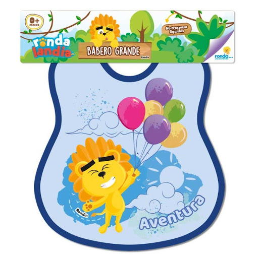 Babero Rondin Grande Ronda Ronda caja x 1 Hermoso babero multicolor estampado con un hermoso y divertido diseño, por un lado tela, por el otro un útil plástico para evitar que la ropa de los pequeños se ensucie.Medida: 34,8 cm * 38,2 cm