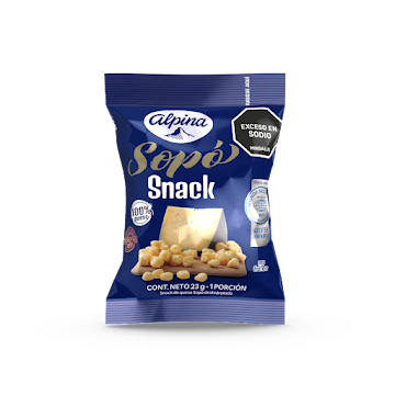 Snack Alpina Queso Sopó Deshidratado x 23 gr  