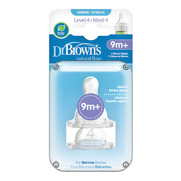 Chupo Para Tetero Dr   Brown'S Natural Flow 9m+ Nivel 4 X 2 Unidades 