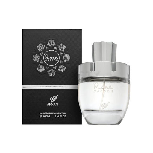 Perfume Afnan Rare Carbon Edp 100Ml Sp Afnan Botella x 1 Rare Carbon Pour Homme personifica la sofisticación y la fuerza. En sus notas iniciales, cuero, hoja de violeta, corteza de canela y nuez moscada se combinan para crear una entrada audaz y cautivadora