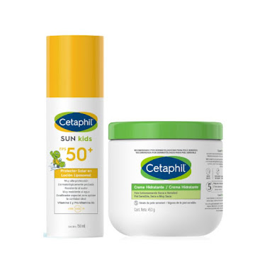 25% Cetaphil Crema humectante+Solar Kids  