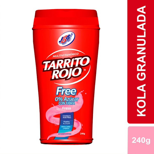 Tarrito Rojo JGB Free Fresa x 240 gr