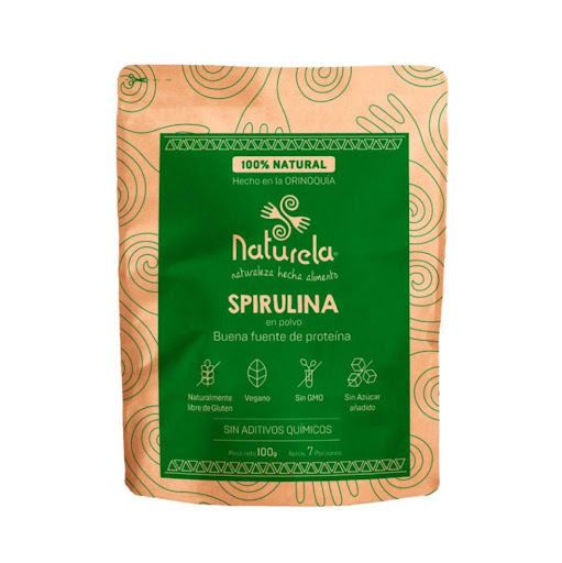 Alimento Natural 100% Spirulina Naturela Naturela Polvo x 100 gr La Spirulina Naturela es un superalimento en polvo derivado de la microalga verde-azulada Spirulina platensis, cultivada en agua dulce. Esta alga microscópica es una fuente excepcional de nutrientes, 
