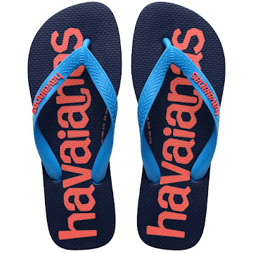 Sandalias Havaianas   Logomania Negro T39-40 x 1 par 