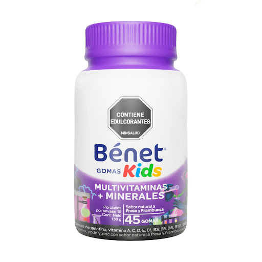 Benet Kids Gomas Multivitaminas + Minerales 150 gr x 45 und