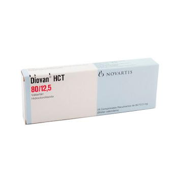 Diovan HCT Valsartán + Hidroclorotiazida 80mg/12.5mg Novartis Caja x 28 Comprimidos  