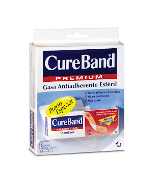 Gasa Cure Band Estéril Premium Caja x 18 und + Curitas Translucidas x 10 und undefined
