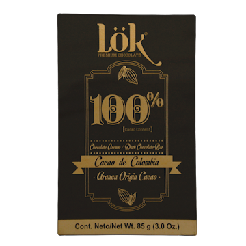 Barra Lok De Chocolate Origen Colombiano x 85 gr  