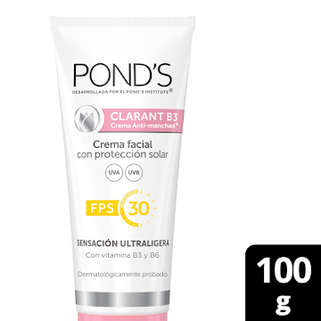 Crema Ponds Clarant B3 FPS30 x 100 gr  