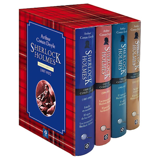Sherlock Holmes. Arthur Conan Doyle. Estuche 4 Tomos Edimat Libro x 1 SHERLOCK HOLMES (4 volumenes ) -O. Completas-Sir Arthur Conan Doyle escribió entre los años 1867 y 1927 cuatro novelas y multitud de relatos del detective de ficción Sherlock Holmes. En esta edición, 