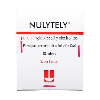 Nulytely   Polietilenglicol 3350 Tecnofarma Sabor Cereza Caja x 10 sobres 