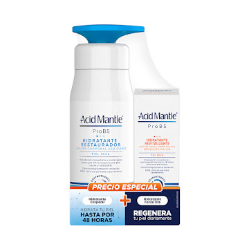 Pack Hidratante Corporal Acid Mantle Pro B5 x 400 ml + Loción Facial Acid Mantle Pro B5 Día x 50 ml  