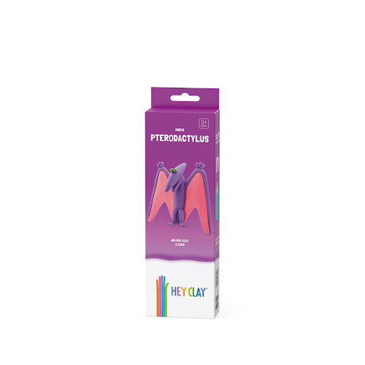 Masa Moldeable Hey Clay Dino Pterodactylus X 5 Colores Hey Clay Caja X 5