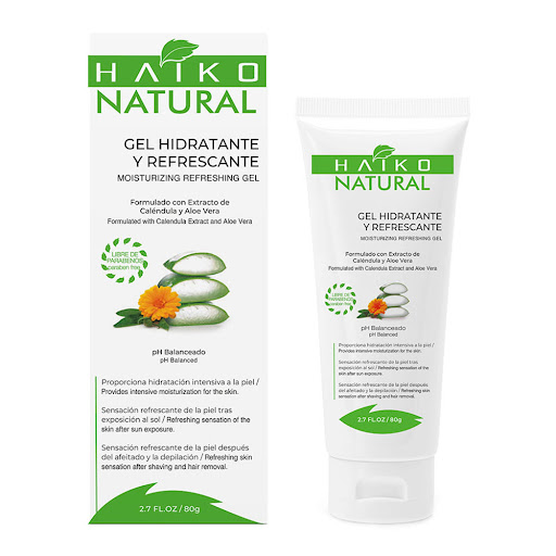 Gel HAIKO NATURAL Hidratante y Refrescante Aftersun - Aftershave Caja x 80 ml