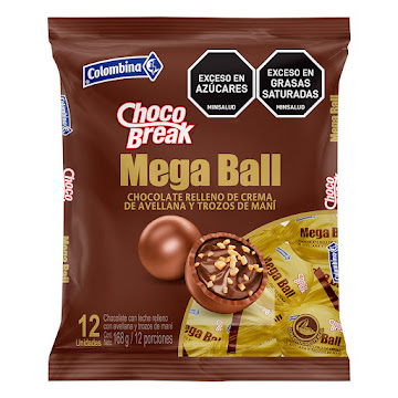 Chocolate Chocobreak Colombina Mega Ball x 15,5 gr  