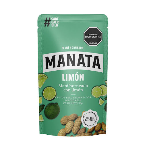 Maní Horneado Manata limón paquete x 30 gr