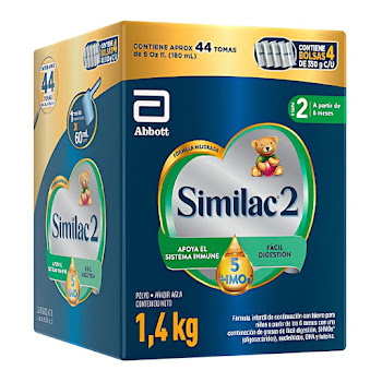 Fórmula Infantil Similac 2 +6 Meses 5 HMO Caja x 1400 gr  