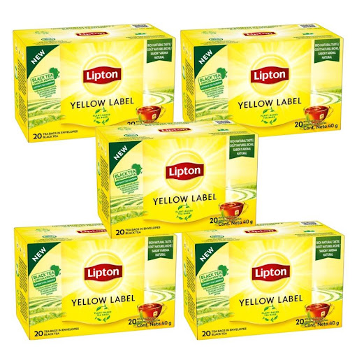 Té Negro Lipton Yellow Label 100 Bolsitas PRECIO ESPECIAL Lipton Bolsitas x 5 