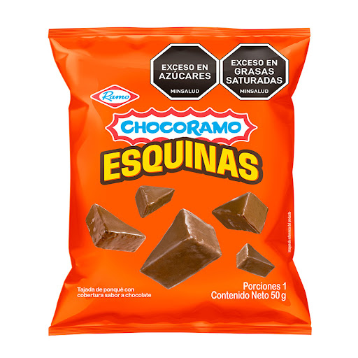 Ponqué Chocorramo   Esquinas Paquete x 50 gr