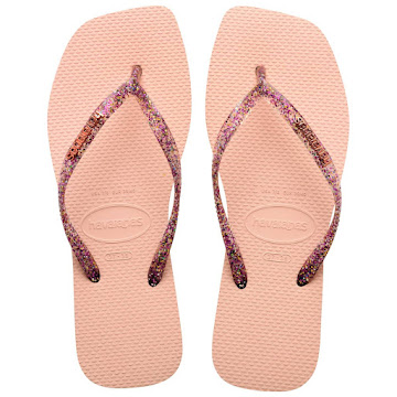 Sandalias Havaianas Logo   Rosa T41-42 x 1 par 
