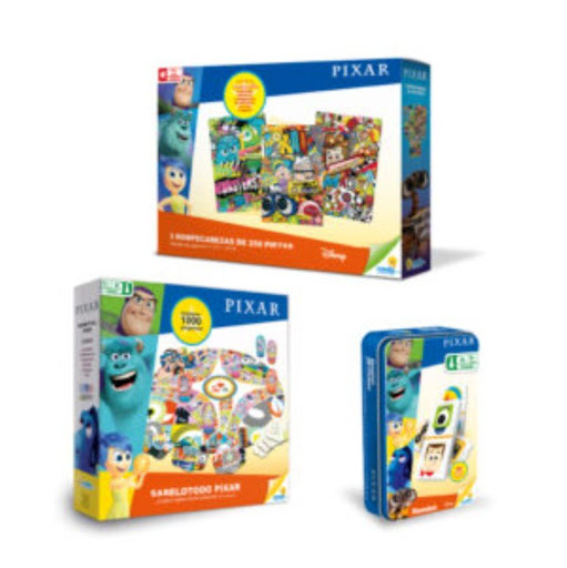 Oferta 75 - Domino Lata Pixar + Rompecabezas 3 x 250 Pzas Pixar + Sabelotodo Pixar RONDA CAJA x 1 Oferta 75 - Domino Lata Pixar + Rompecabezas 3 x 250 Pzas Pixar + Sabelotodo Pixar
Domino Lata Pixar

Diviértete en familia y con amigos con este espectacular juego de mesa Domino Lata Pixar

Tipo de 