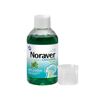 Noraver Garganta Benzocaina Teccnoquimícas Menta Jarabe Frasco x 120 ml  