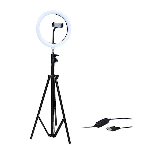 Aro Anillo De Luz Led Para Fotografia Y Video Con Celular GENERICO Unidad x 1 Amplia aplicación: ideal para podcast, transmisión en vivo, video chat, maquillaje, retrato, fotografía publicitaria y similares  Controlador con cable: brillo fácil de ajustar el brillo y modo de col