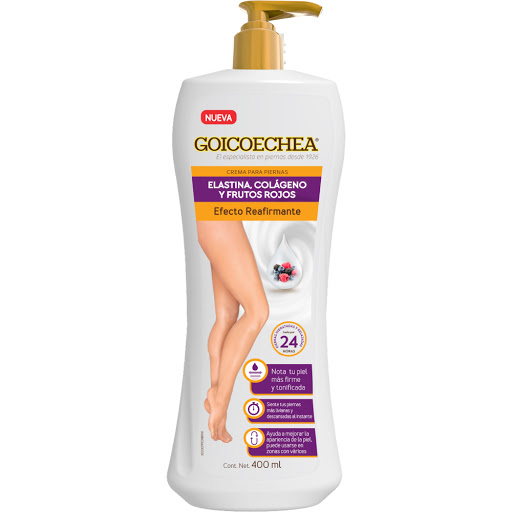 Crema Corporal Goicoechea Reafirmante Tonificante Elastina Colágeno Y Frutos Rojos x 400 ml