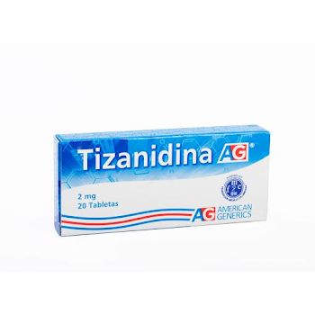 Tizanidina 2 mg Caja x 20 Tabletas  