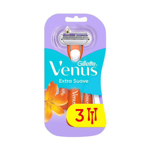 Cuchilla de Afeitar GILLETTE Venus Extra Suave Paquete x 3 und