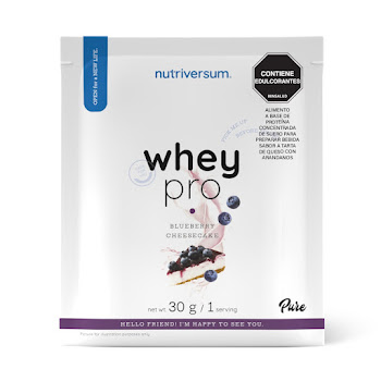Proteína Whey Pro   Nutriversum Sabor Cheesecake Con Arándanos Bolsa x 30g  