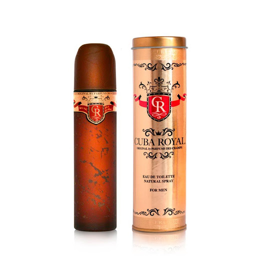 CUBA ROYAL FOR MEN EAU DE TOILETTE 100 ML CUBA 100 ml x 1 Familia olfativa: Aromática Verde​

Notas: ​

Notas de salida: Piña, grosellas negras, bergamota de Sicilia y manzana.​

Notas de corazón: Abedul, pachulí, enebro de Virginia y jazmín. ​

Notas de fon